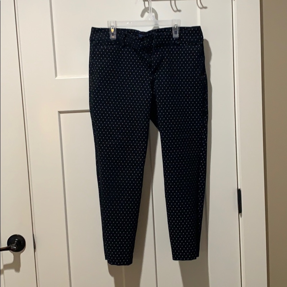 Old Navy Pixie Pants Black with White size 8 Ankle